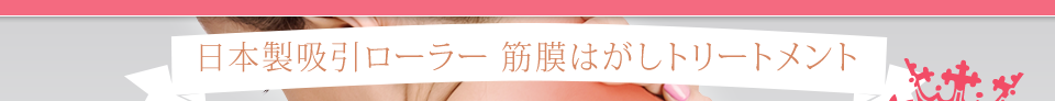 日本製吸引ローラー 筋膜はがしトリートメント