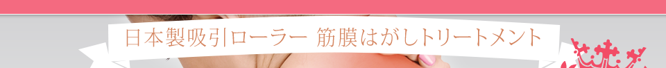 日本製吸引ローラー 筋膜はがしトリートメント